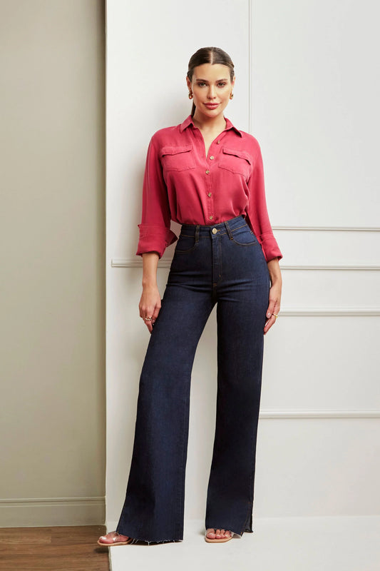 High Rise Wide Leg Jeans