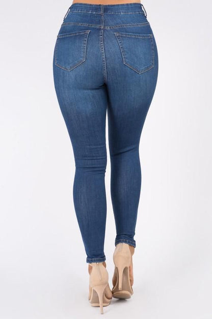 Ripped Blue Denim Jeans