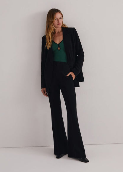 High Waist Slim Trouser