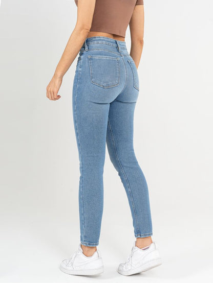 High Waist Skinny Denim Jeans