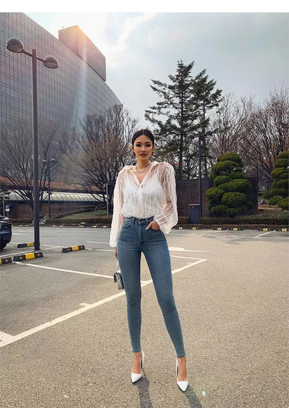 High Rise Skinny Jeans