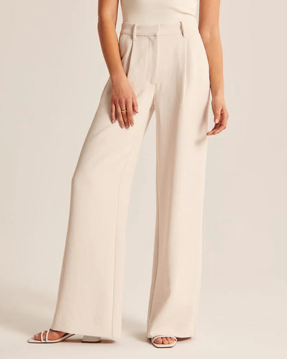 Wide Leg High Waist Trousers