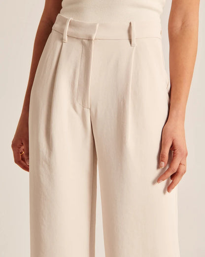 Wide Leg High Waist Trousers