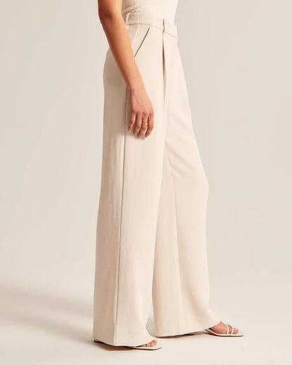 Wide Leg High Waist Trousers