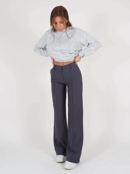 Hight Waist Wide Leg Trousers