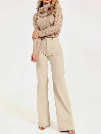 High Waist Slim Fit Flare Jeans