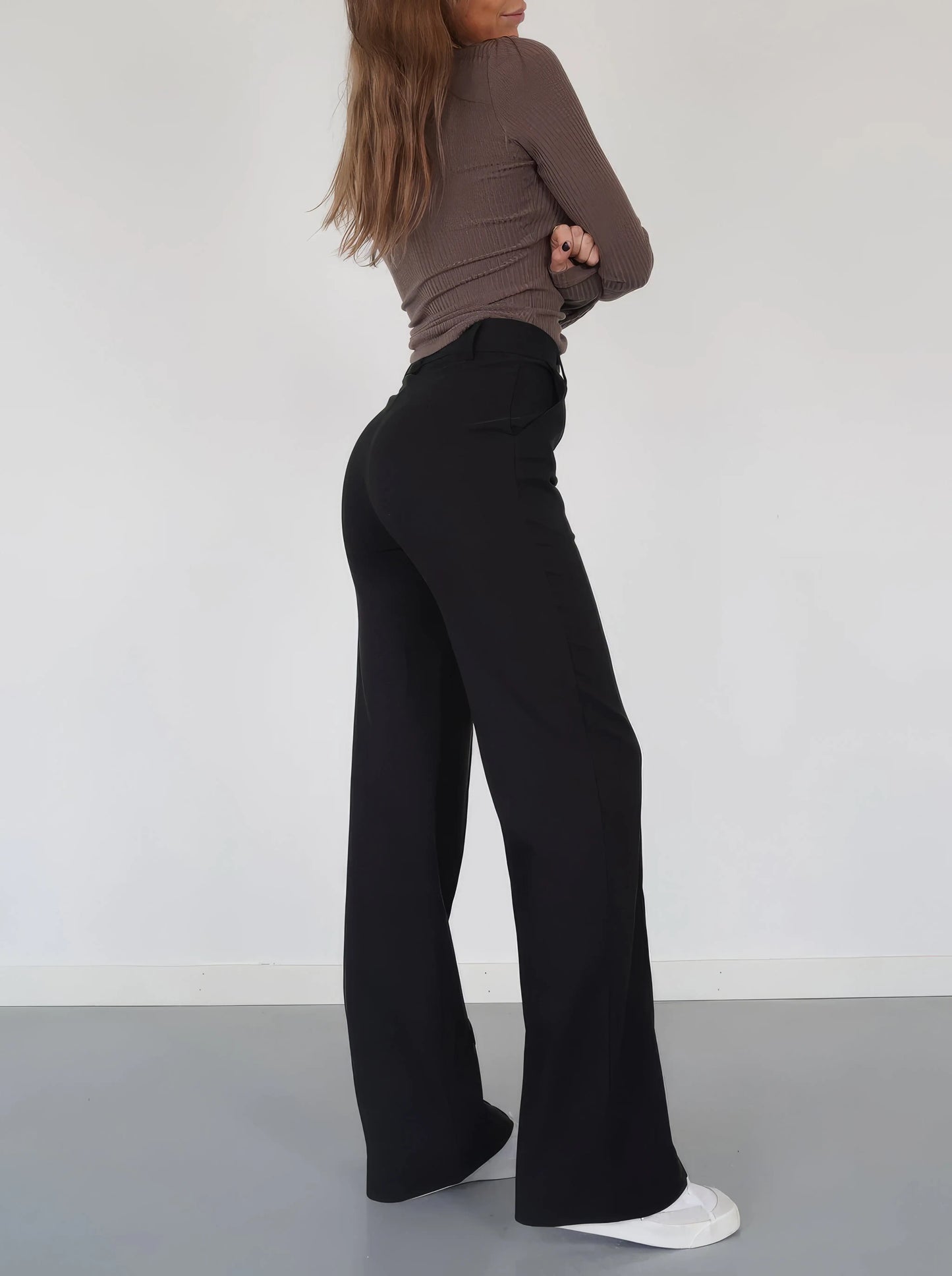 Hight Waist Wide Leg Trousers