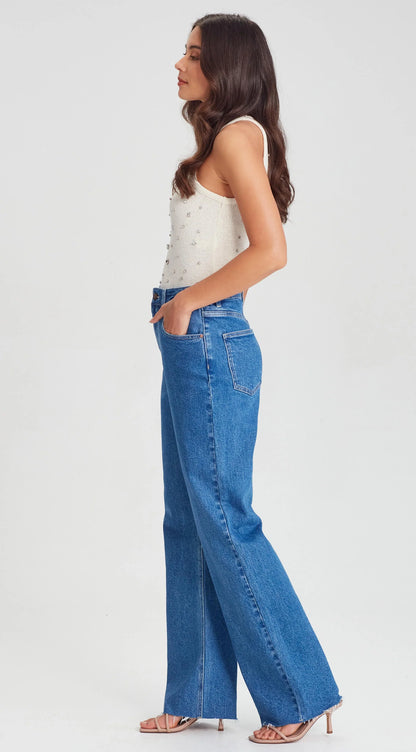 High Rise Wide Leg Jeans