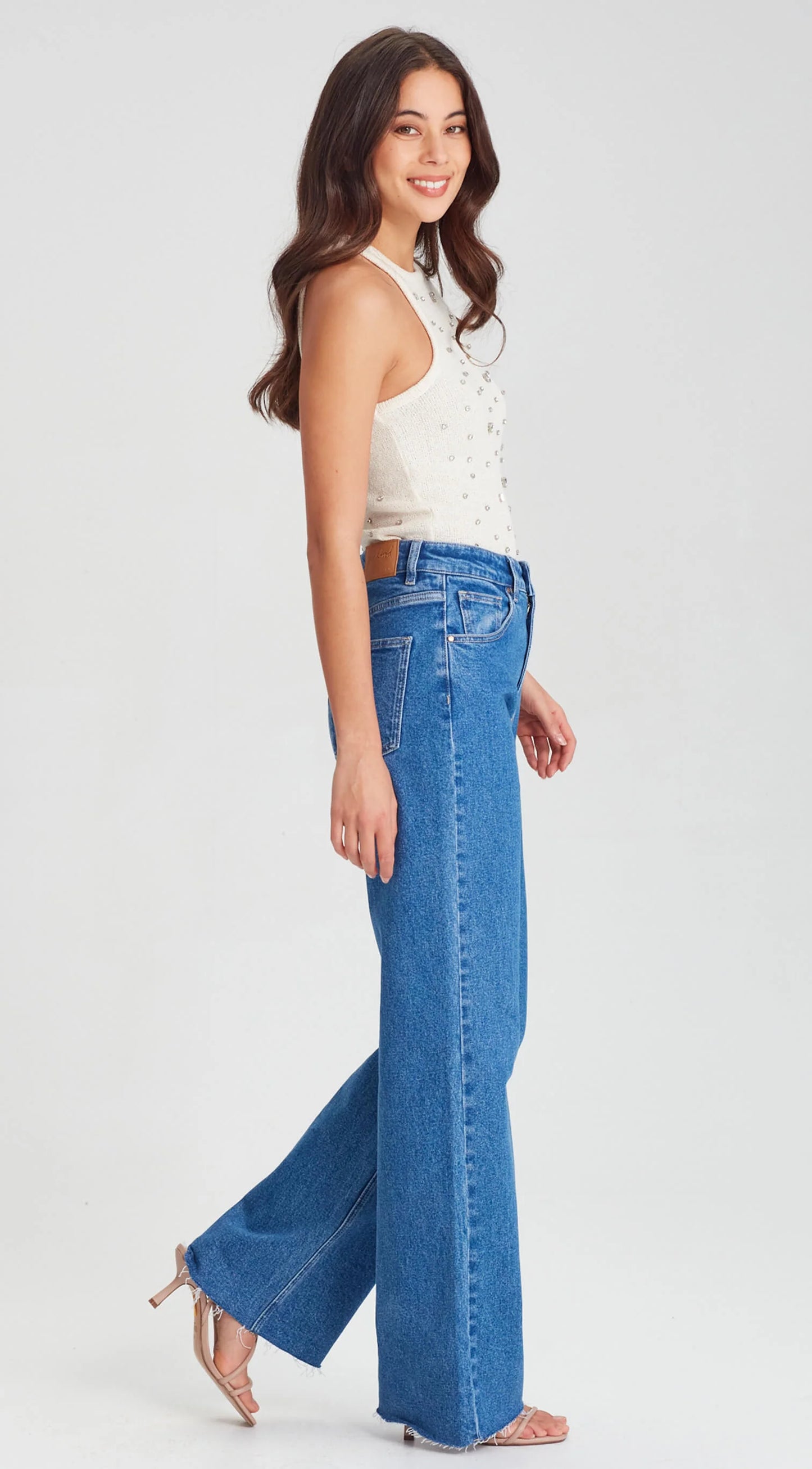 High Rise Wide Leg Jeans