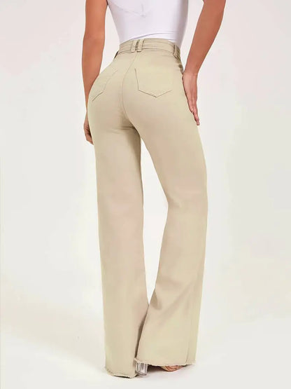High Waist Slim Fit Flare Jeans