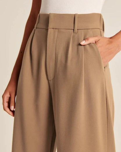Wide Leg High Waist Trousers