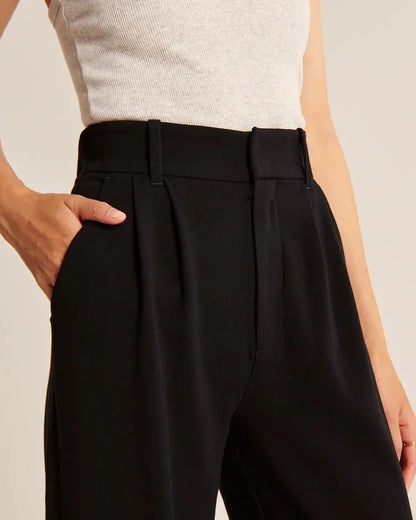 Wide Leg High Waist Trousers