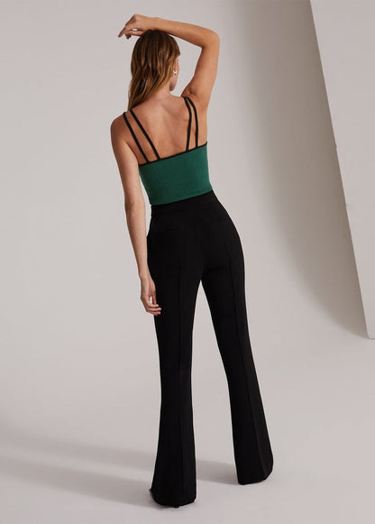 High Waist Slim Trouser