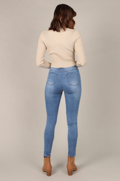 High Waist Skinny Denim Jeans