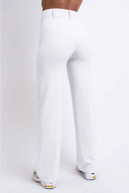 Hose mit hoher Taille und weitem Bein