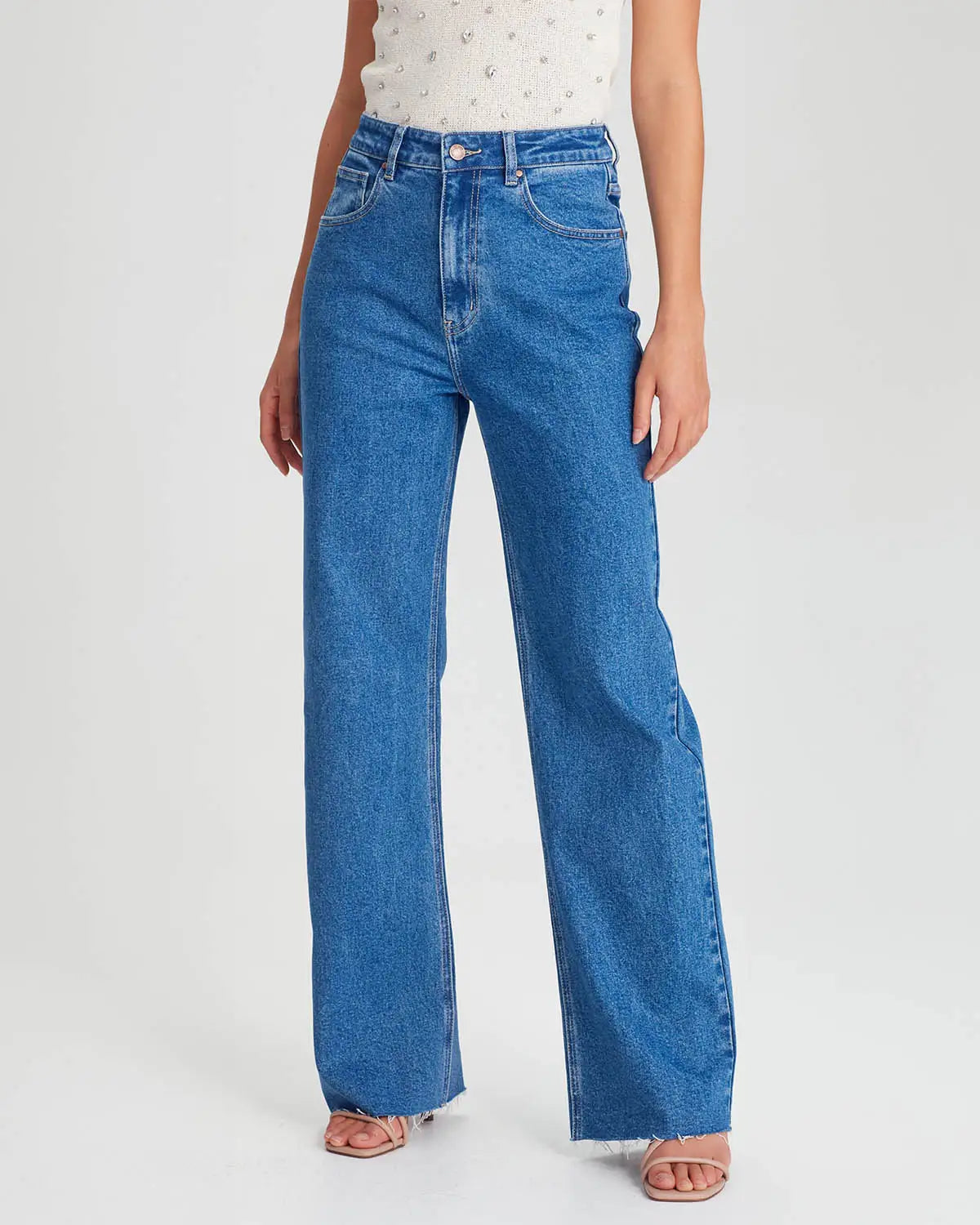 High Waisted Wide Leg Jeans