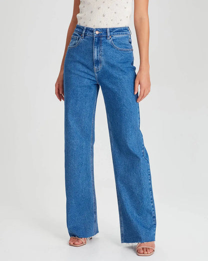 High Waisted Wide Leg Jeans