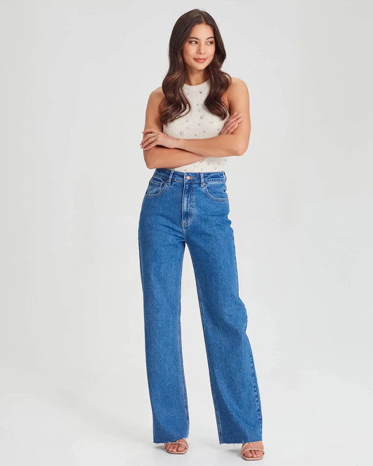 Hight Rise Wide Leg Jeans